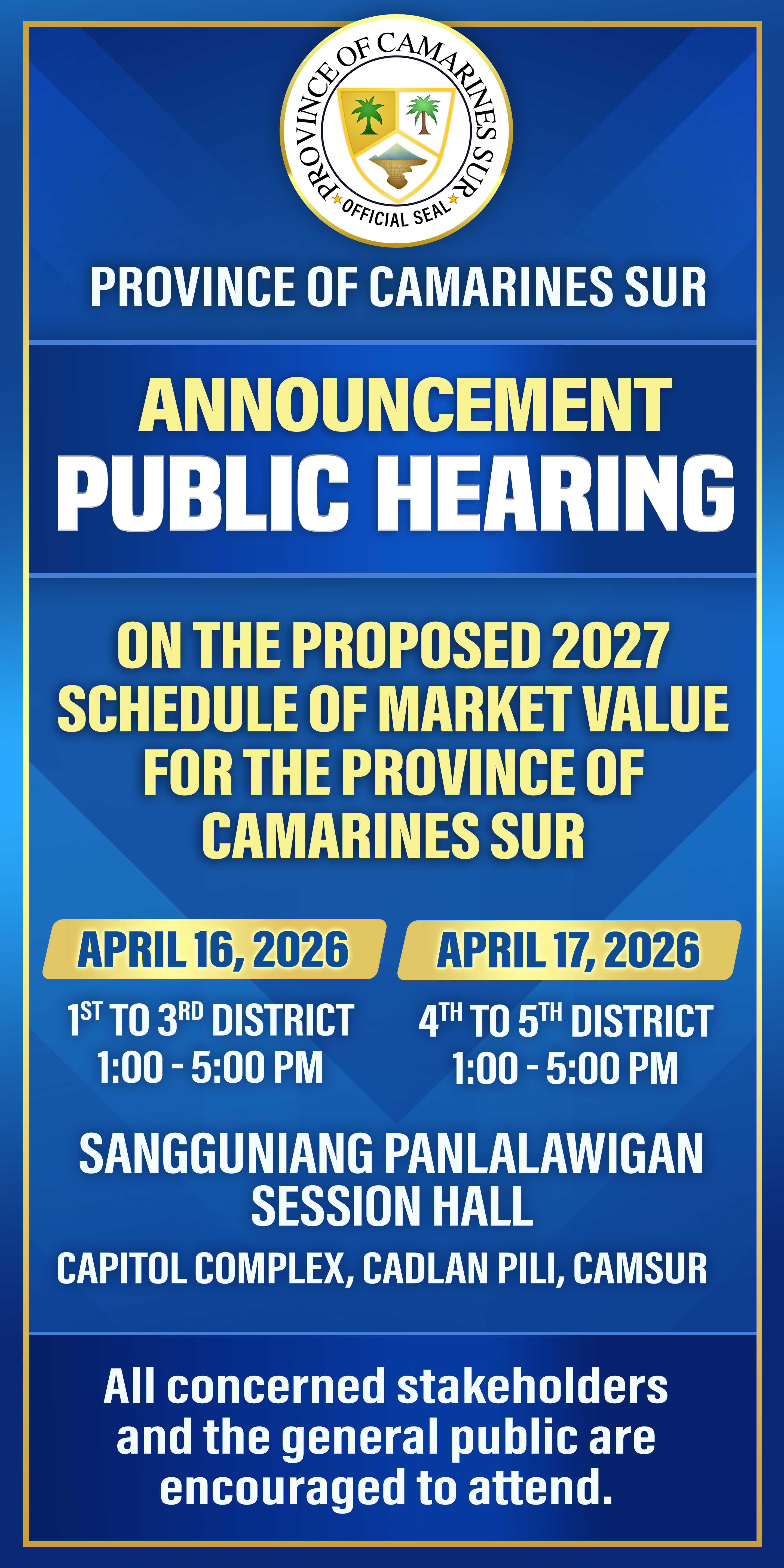 Public Hearing Announcement