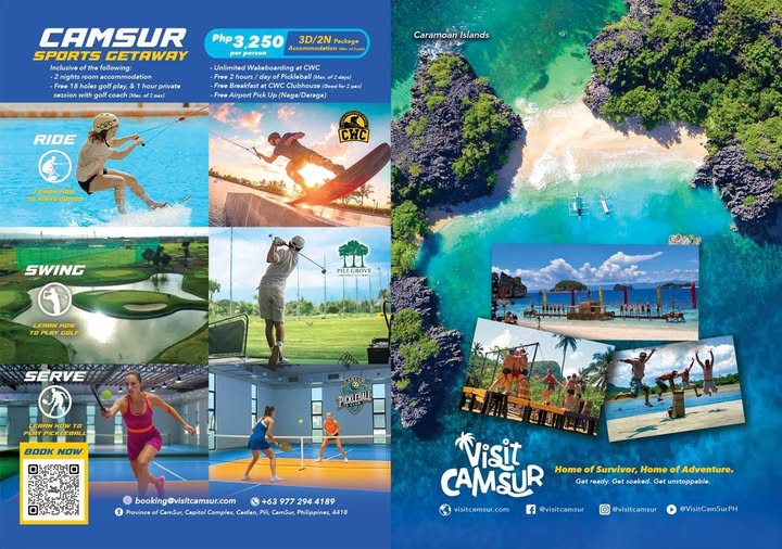 Camarines Sur: Your 3D/2N Sports & Adventure Escape for only PHP 3,250!