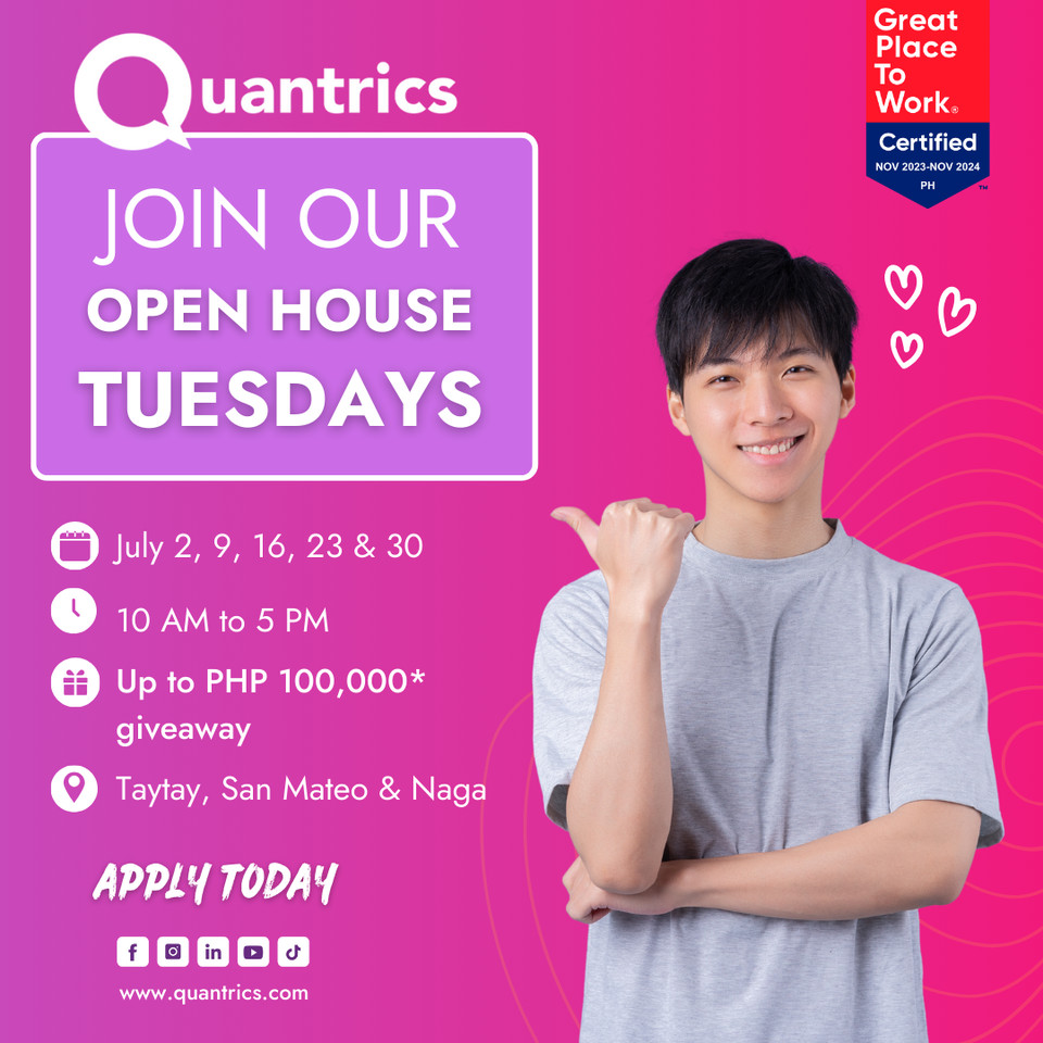 QUANTRICS NAGA JOB HIRING!!!