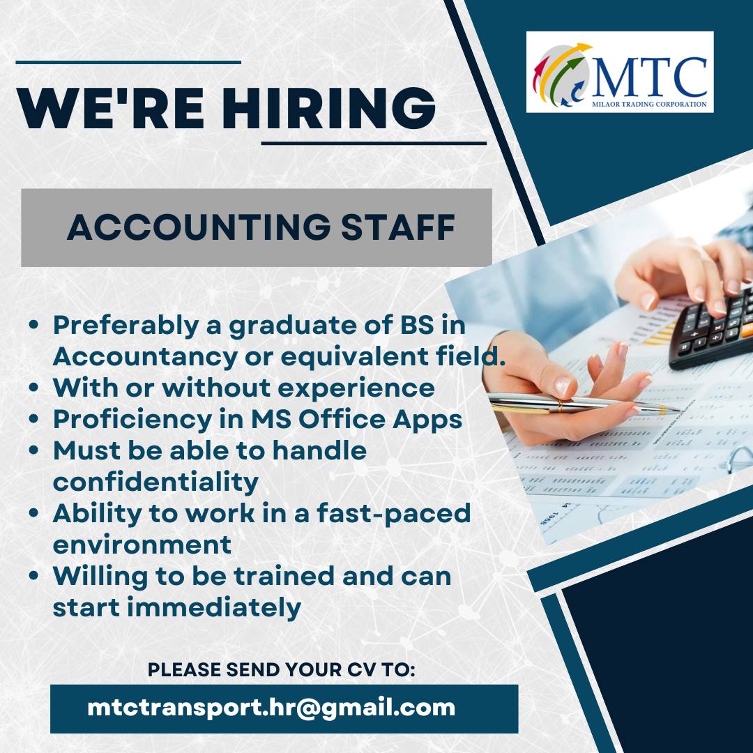 MILAOR TRADING CORPORATION JOB HIRING!!!