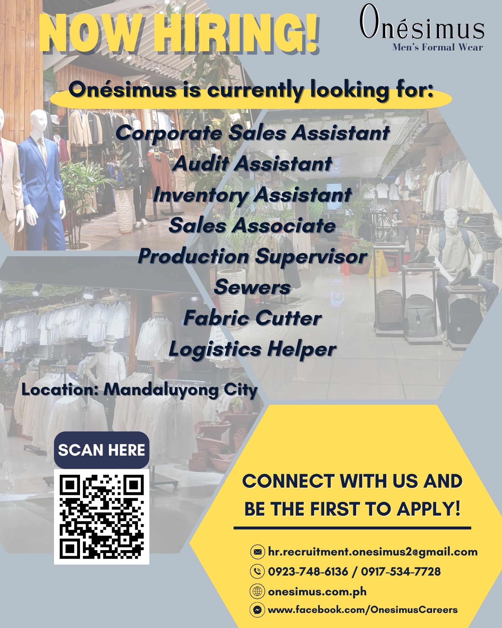 ONESIMUS HIRING